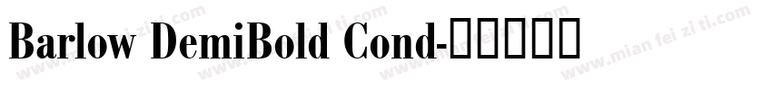 Barlow DemiBold Cond字体转换
